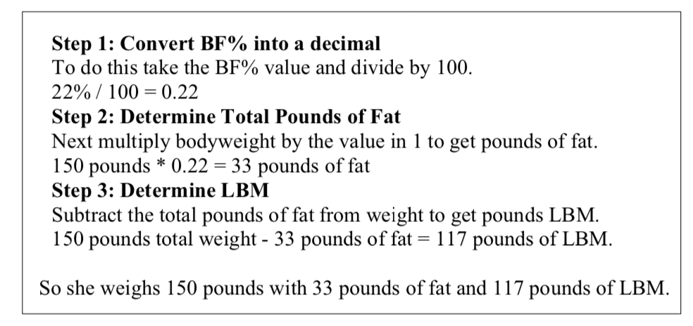Body Composition Calculation 1
